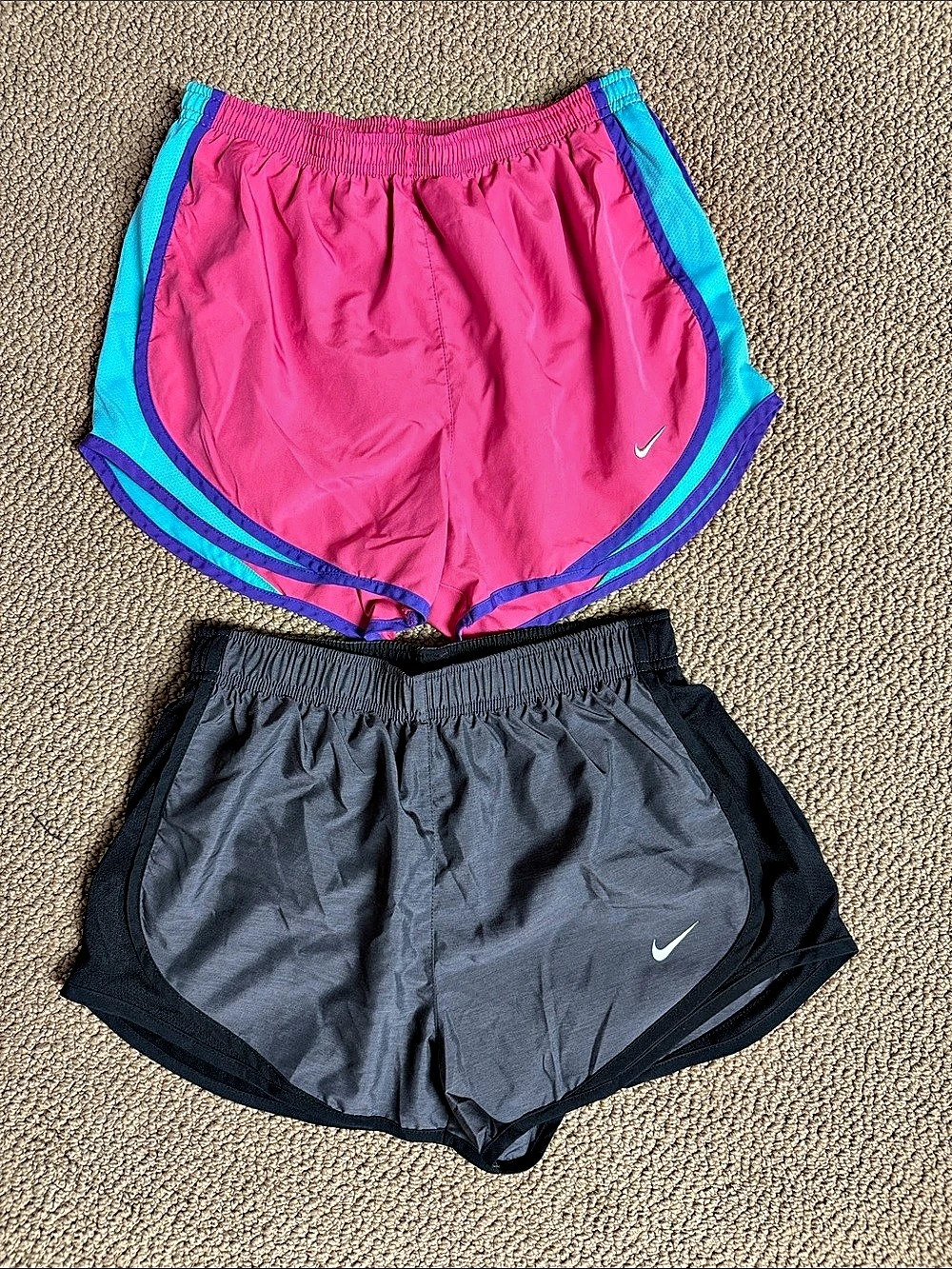 Nike Dri-FIT Tempo Running Shorts (2) Color Block Size Small